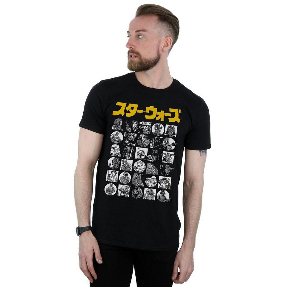 STAR WARS Star Wars Personaggi Giapponesi T-Shirt  