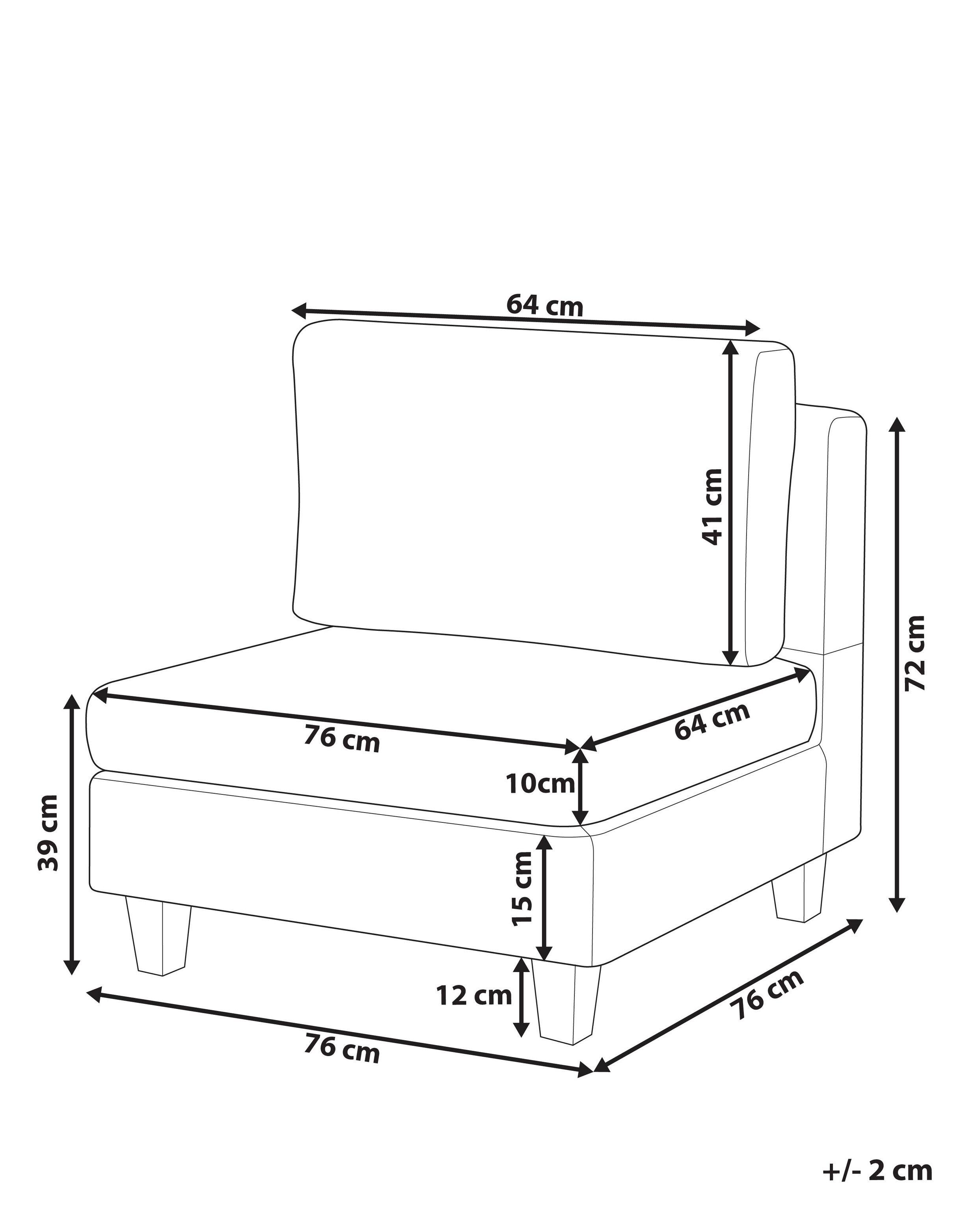 Beliani Sesselmodul aus Polyester Skandinavisch UNSTAD  