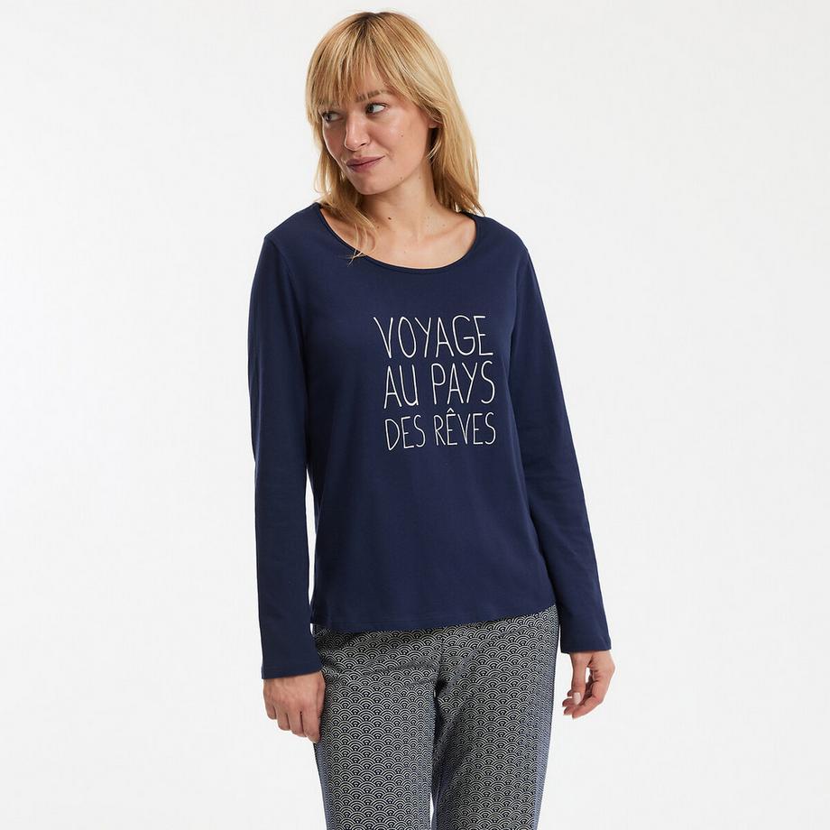 SO'HOME Langarm Baumwoll Jersey Pyjama  