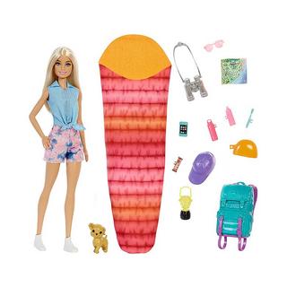 Barbie  Familie & Freunde Camping Spielset mit Malibu Puppe 