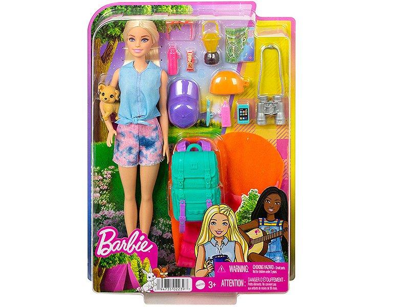 Barbie  Familie & Freunde Camping Spielset mit Malibu Puppe 