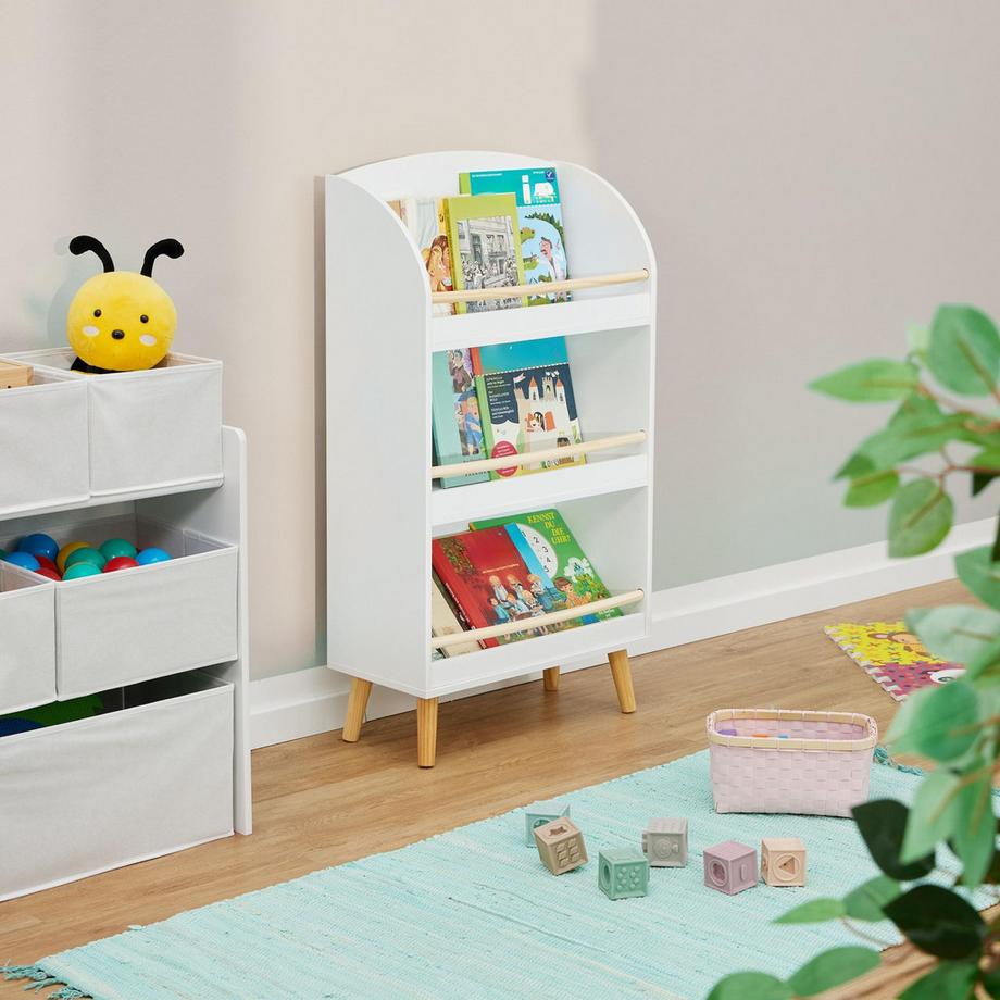 Northix Kinderbücherregal mit 3 Fächern  