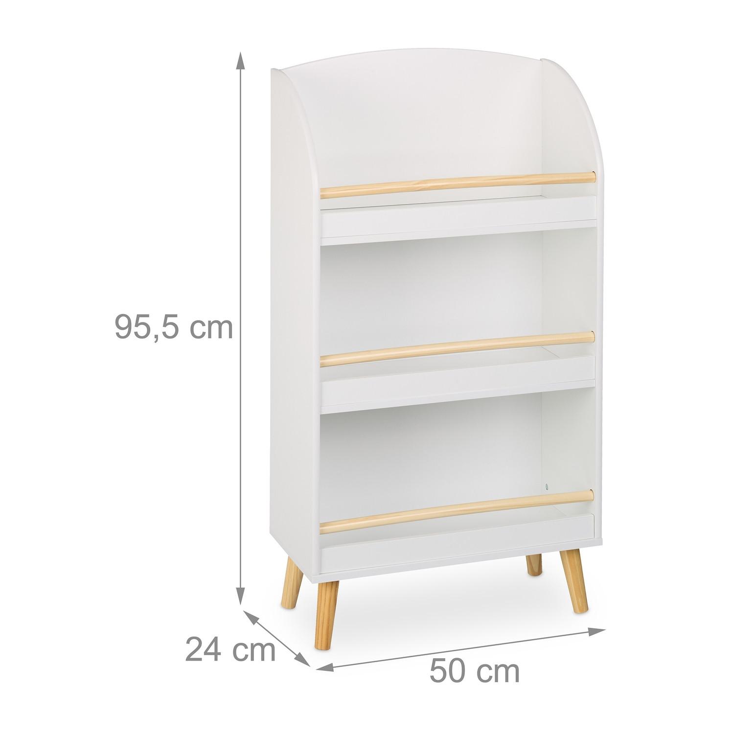 Northix Bibliothèque pour enfants à 3 compartiments  