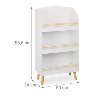 Northix Bibliothèque pour enfants à 3 compartiments  