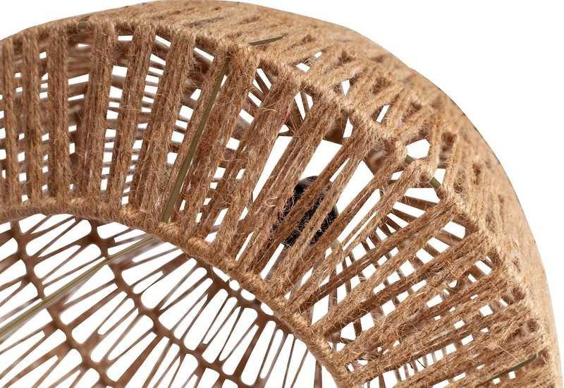 mutoni Lampe à suspension Kace jute naturel Ø45  