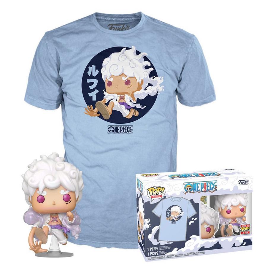 One Piece POP! & Tee Vinyl Figur & T-Shirt Set Luffy Fifth Gear Grösse L