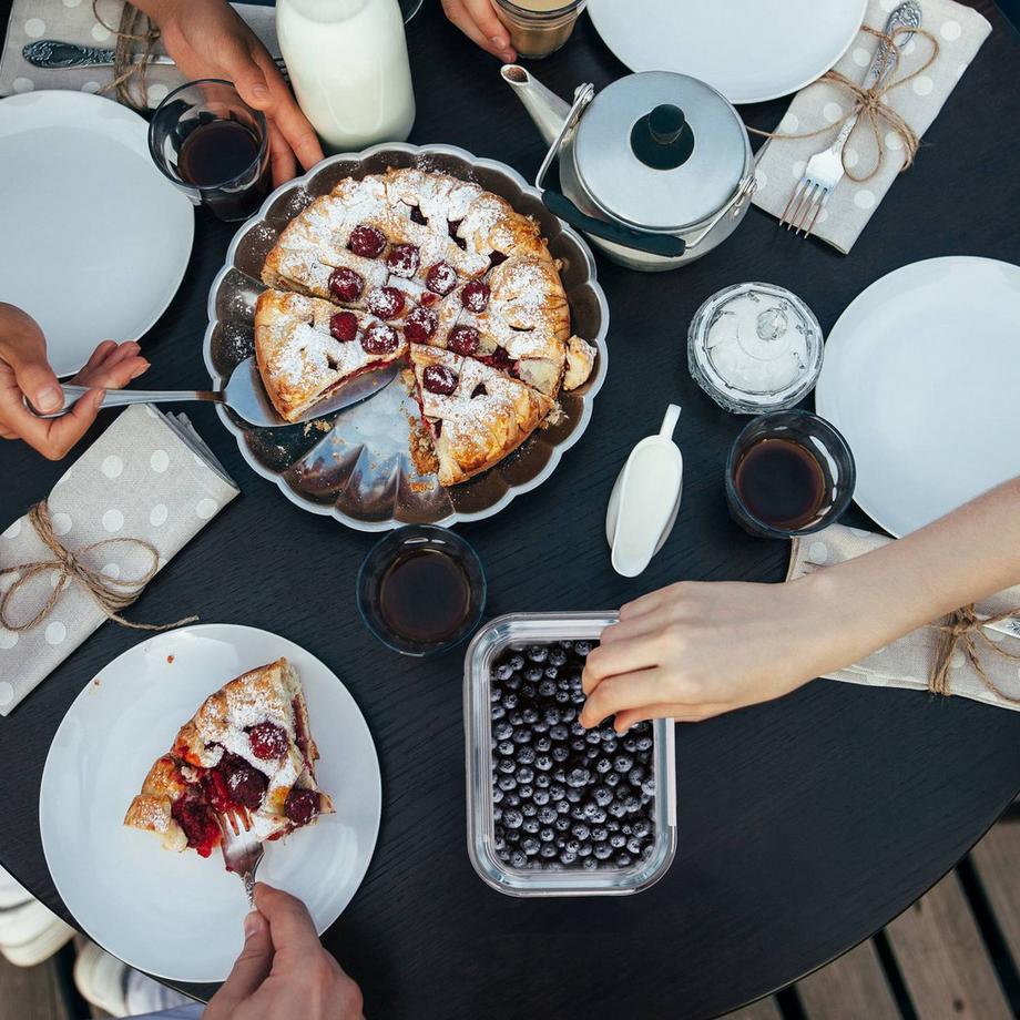 Northix Gläser mit Deckel im Set  
