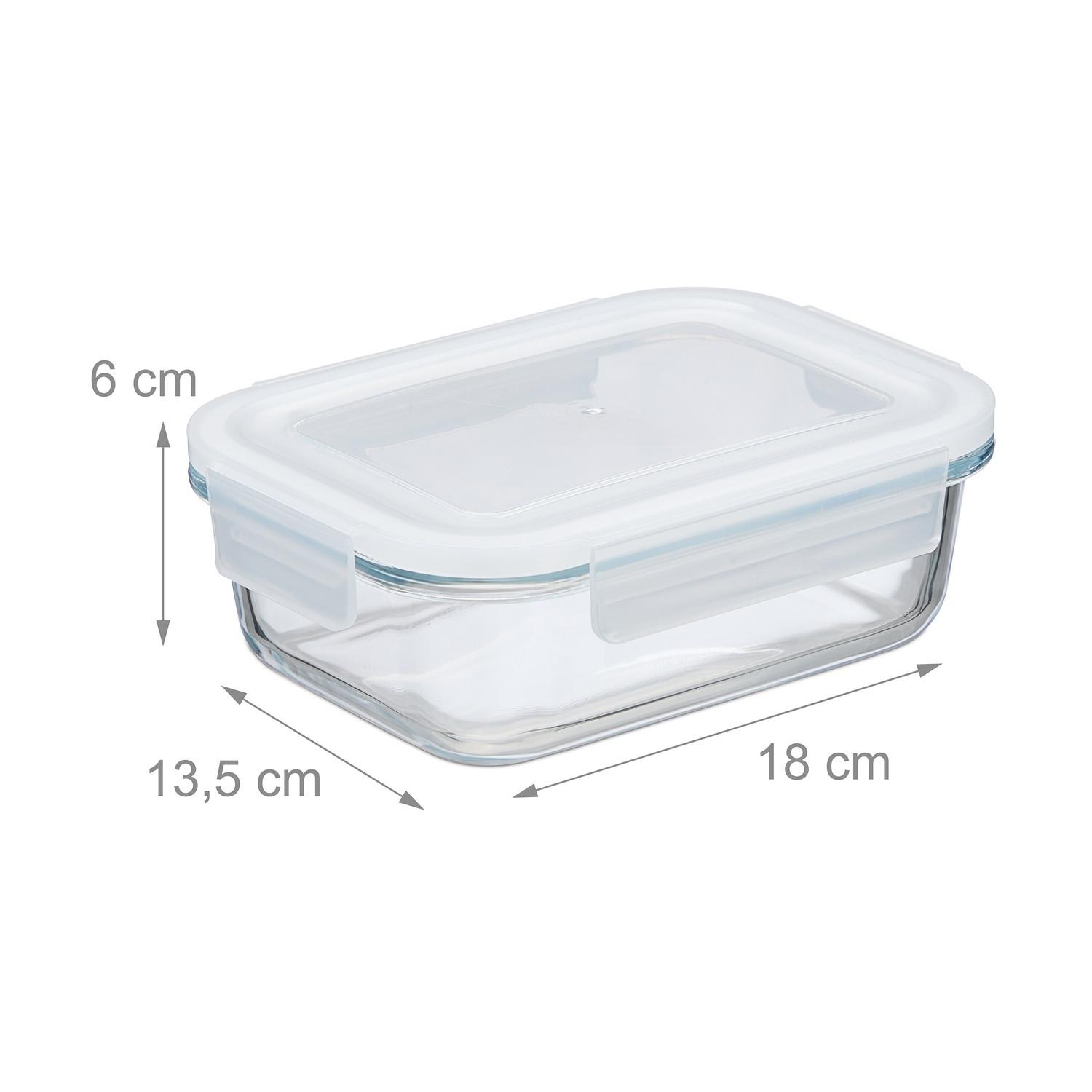 Northix Barattoli di vetro con coperchio in un set  