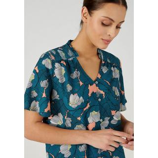 Damart  Bluse aus strukturiertem Crêpe-Stretch. 