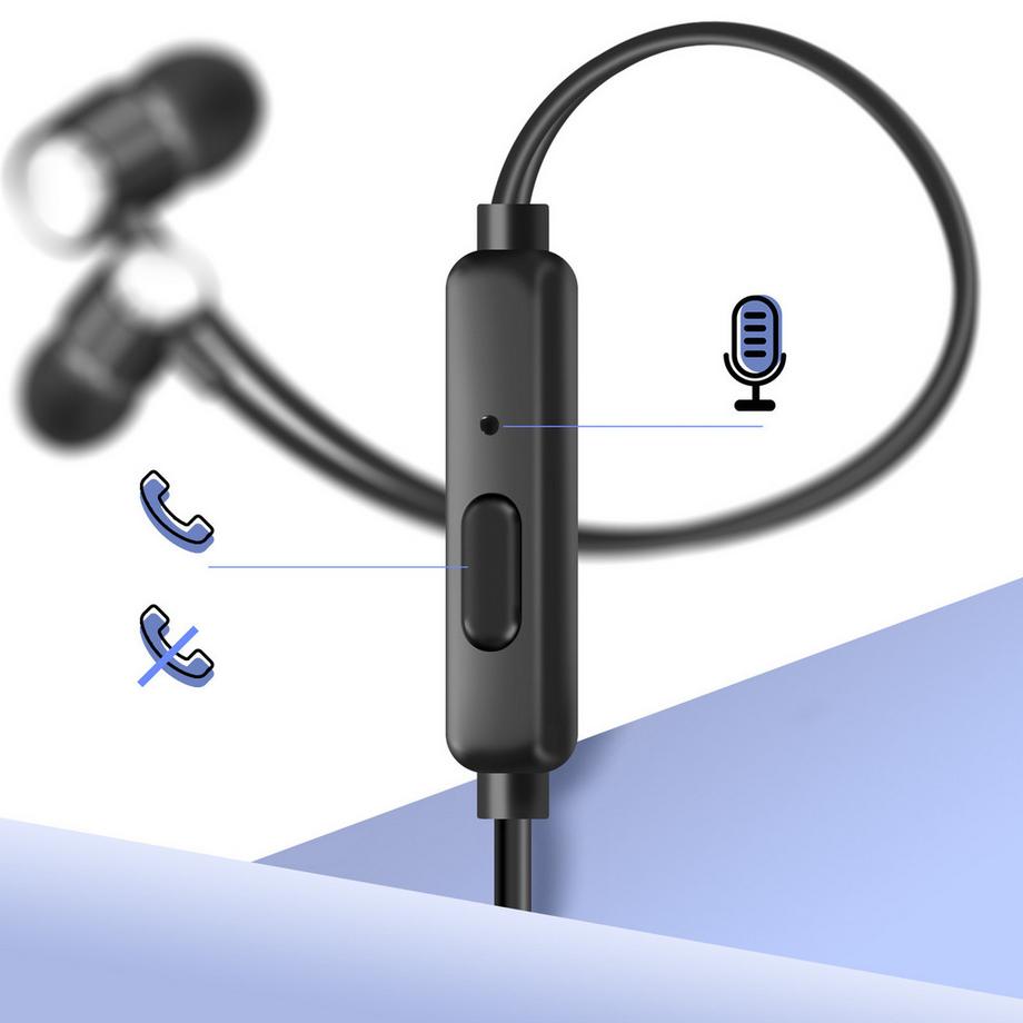 Avizar  Écouteurs Jack 3.5mm Micro Noir, LinQ 
