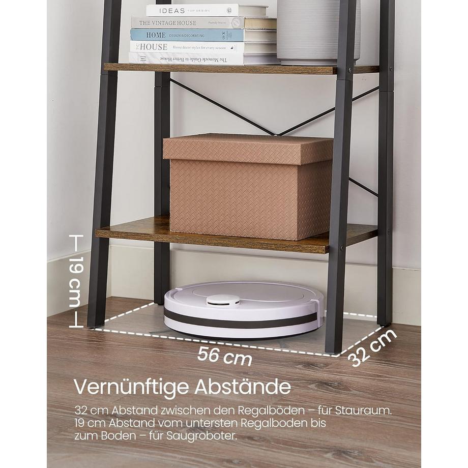 Songmics Regal Leiterregal Industriestil  