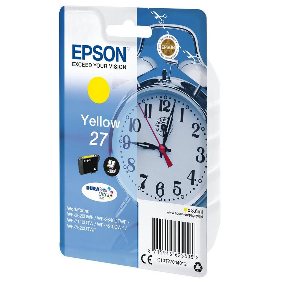 EPSON  EPSON Tintenpatrone yellow T270440 WF 3620/7620 300 Seiten 