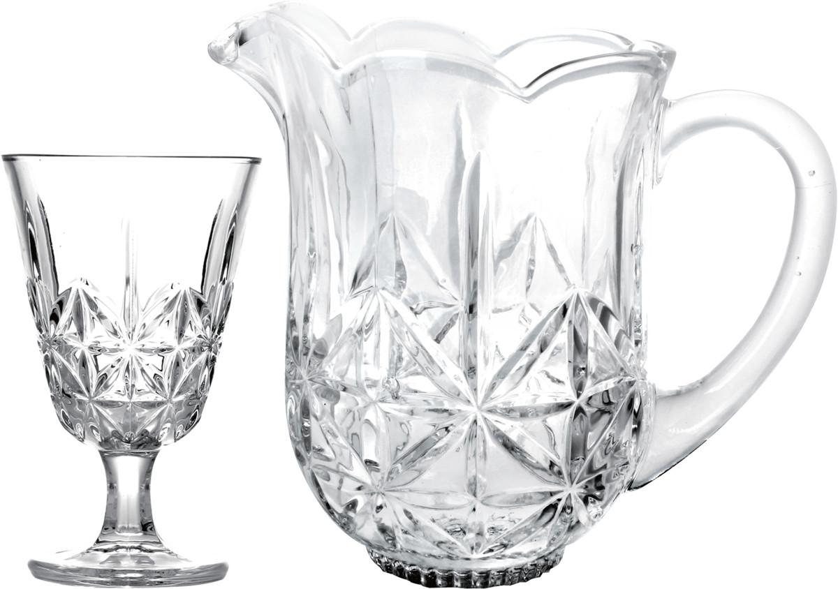 Wolff Set aus 6 Gläsern und Krug  