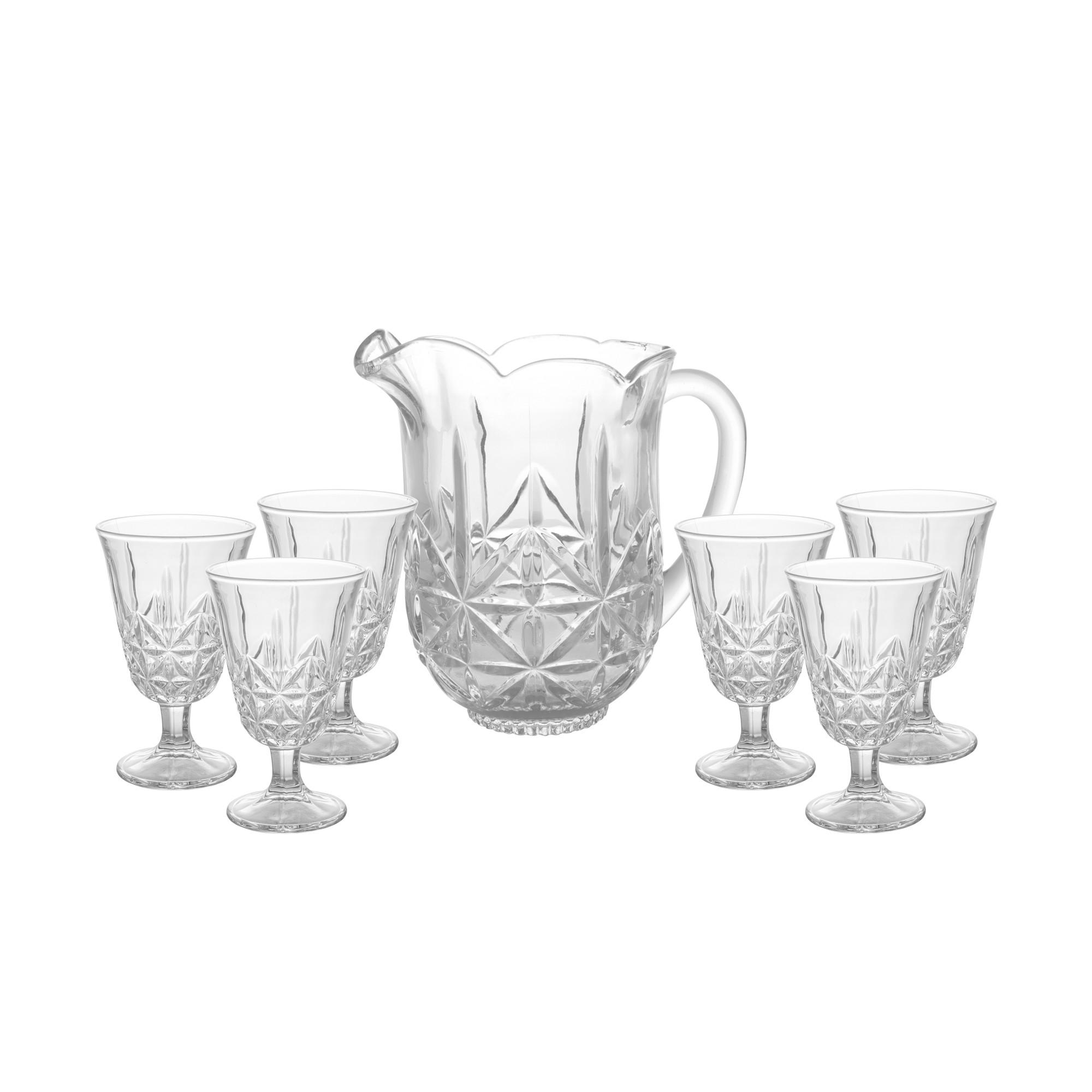 Wolff Set aus 6 Gläsern und Krug  