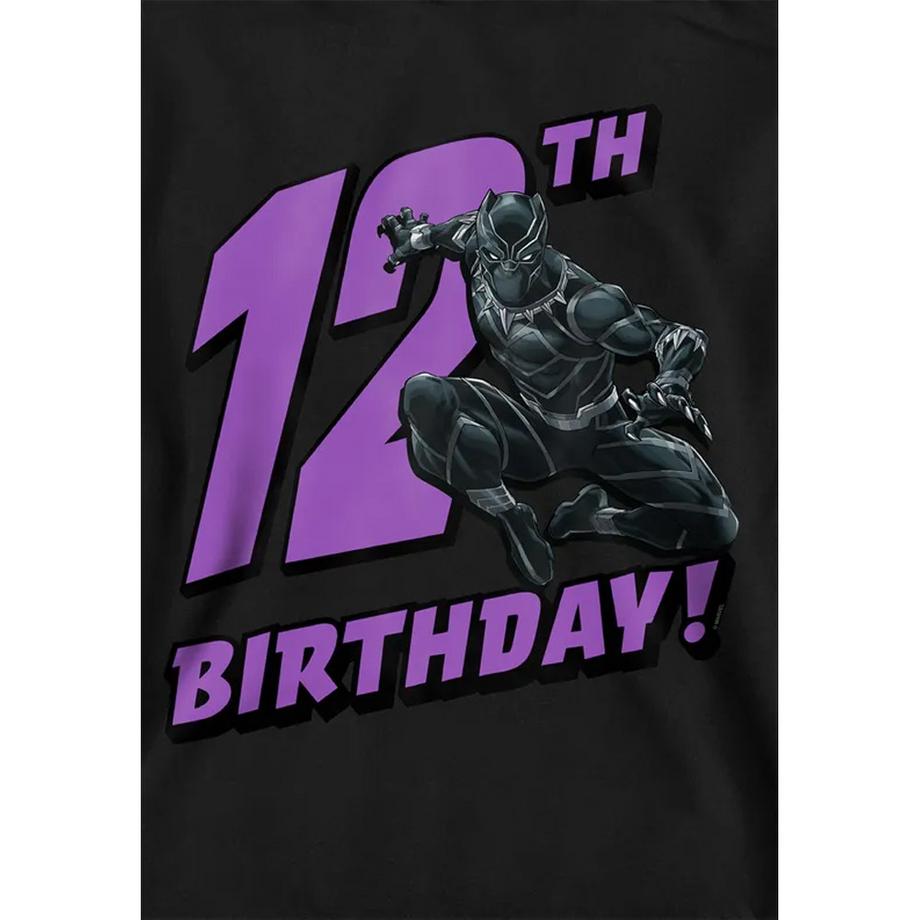 Black Panther  Felpa Con Cappuccio 12° Compleanno 