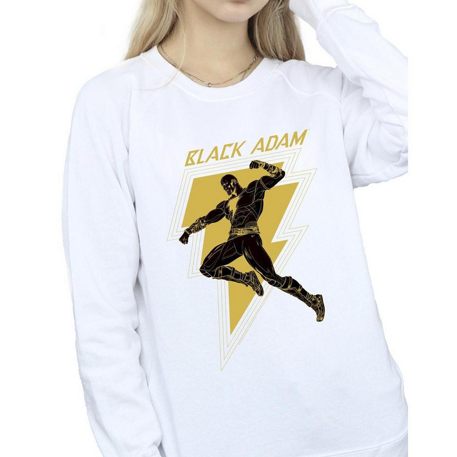 DC COMICS Black Adam Felpa con Stampa Grafica  