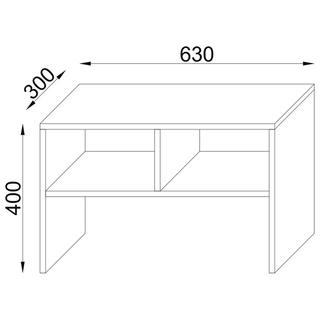 VCM Holz Beistelltisch Nachto S  