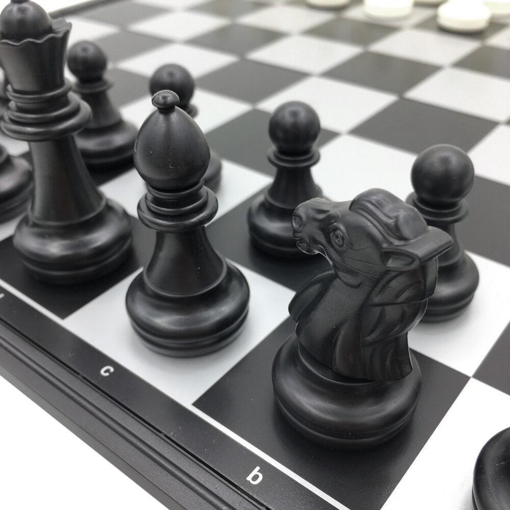 Gameloot  Kit di gioco 3 in 1, scacchi - backgammon - dama 