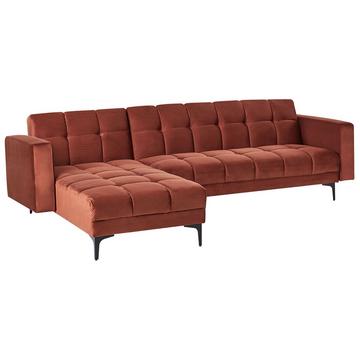 Divano angolare versione destra en Velluto Minimalista ALNES