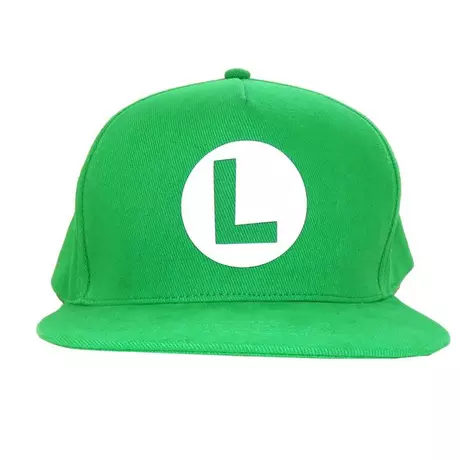 Super Mario  Abzeichen Snapback Mütze Grün