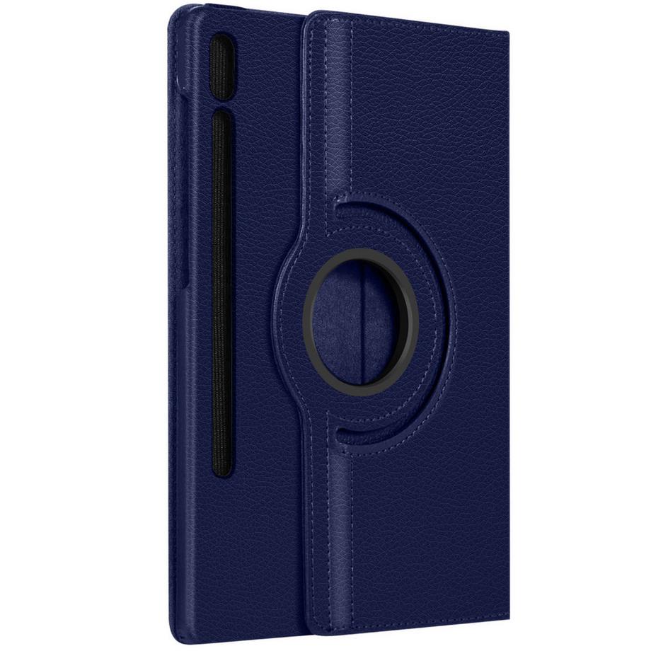 Etui Galaxy Tab S9, Rotatif bleu nuit