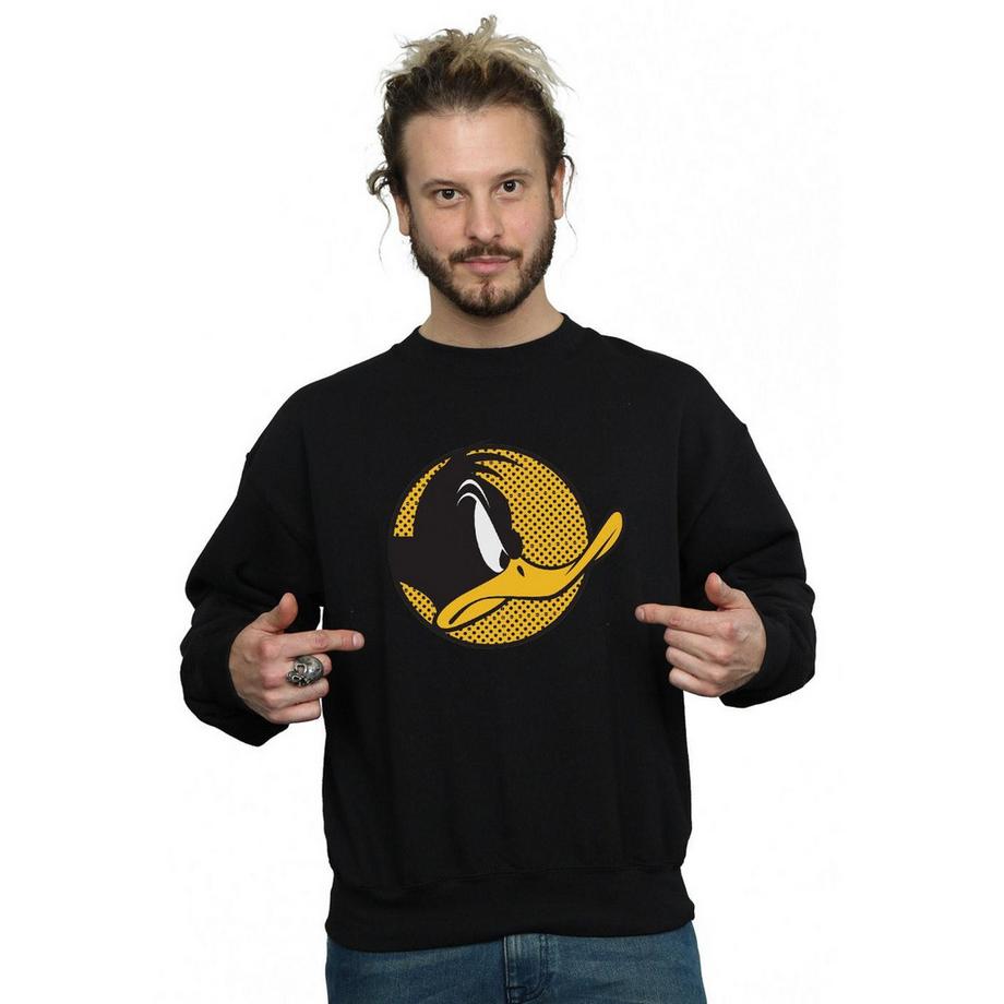 LOONEY TUNES Daffy Duck Face Sweatshirt  