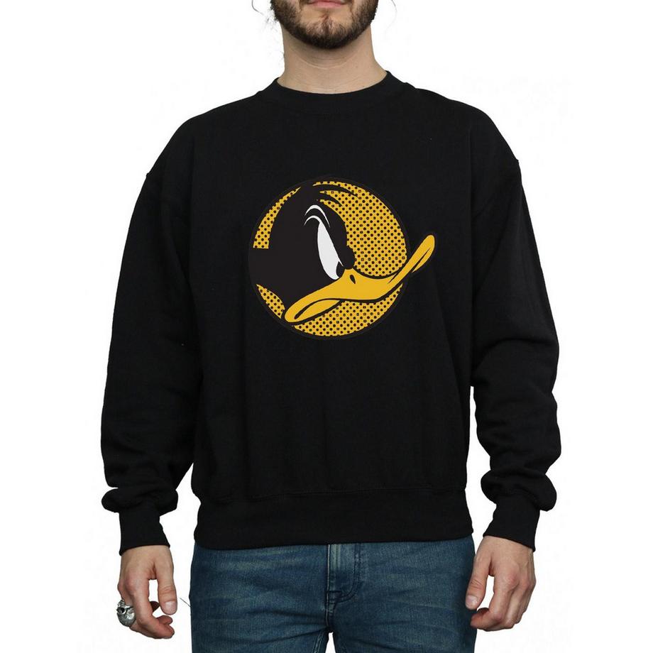 LOONEY TUNES Daffy Duck Face Sweatshirt  
