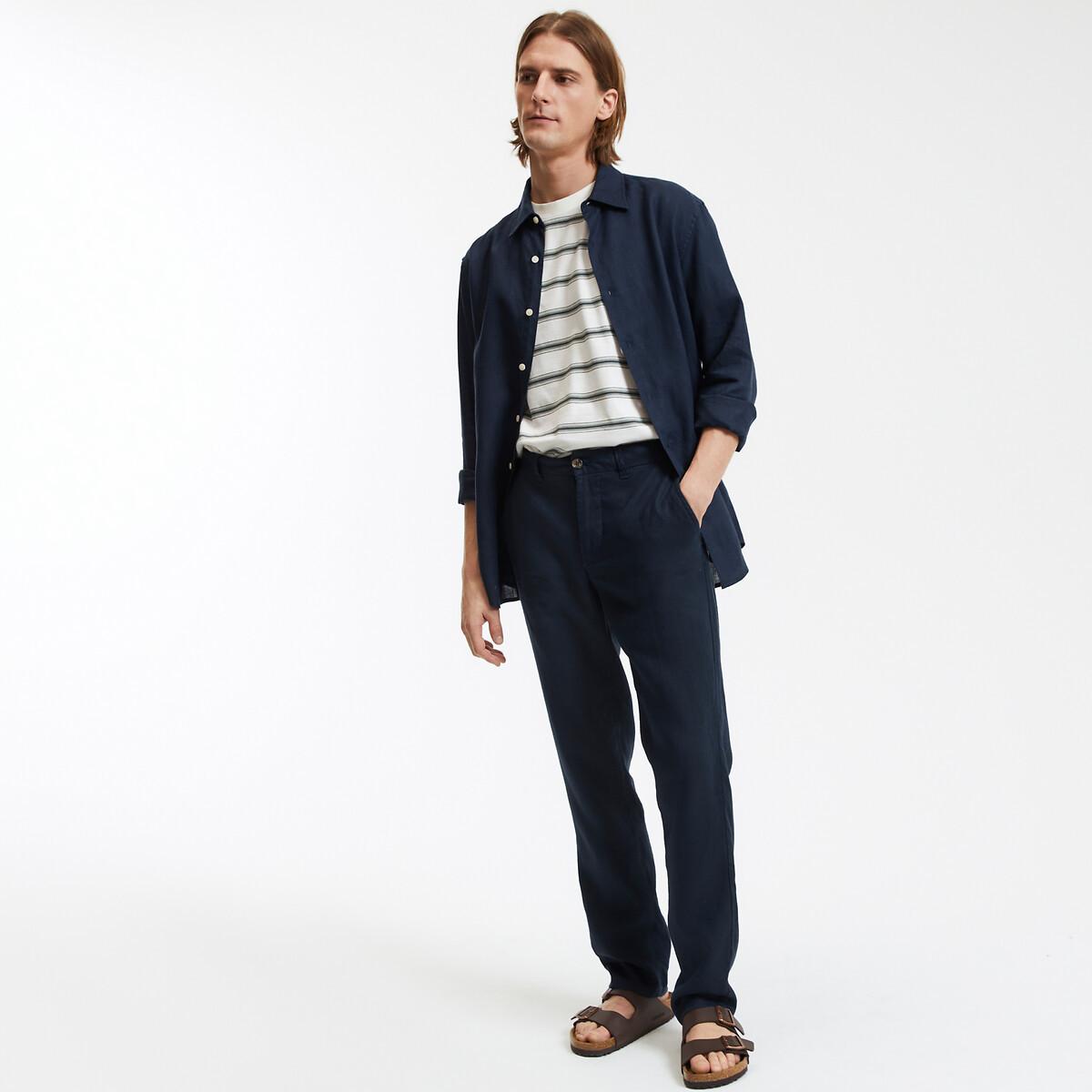 La Redoute Collections Pantaloni in lino Regular Fit  
