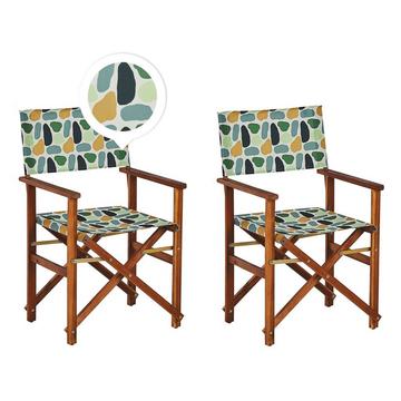 Set mit 2 Stühlen aus Polyester Modern CINE