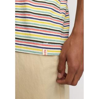 Revolution 1383 Regular Gestreiftes T-Shirt  