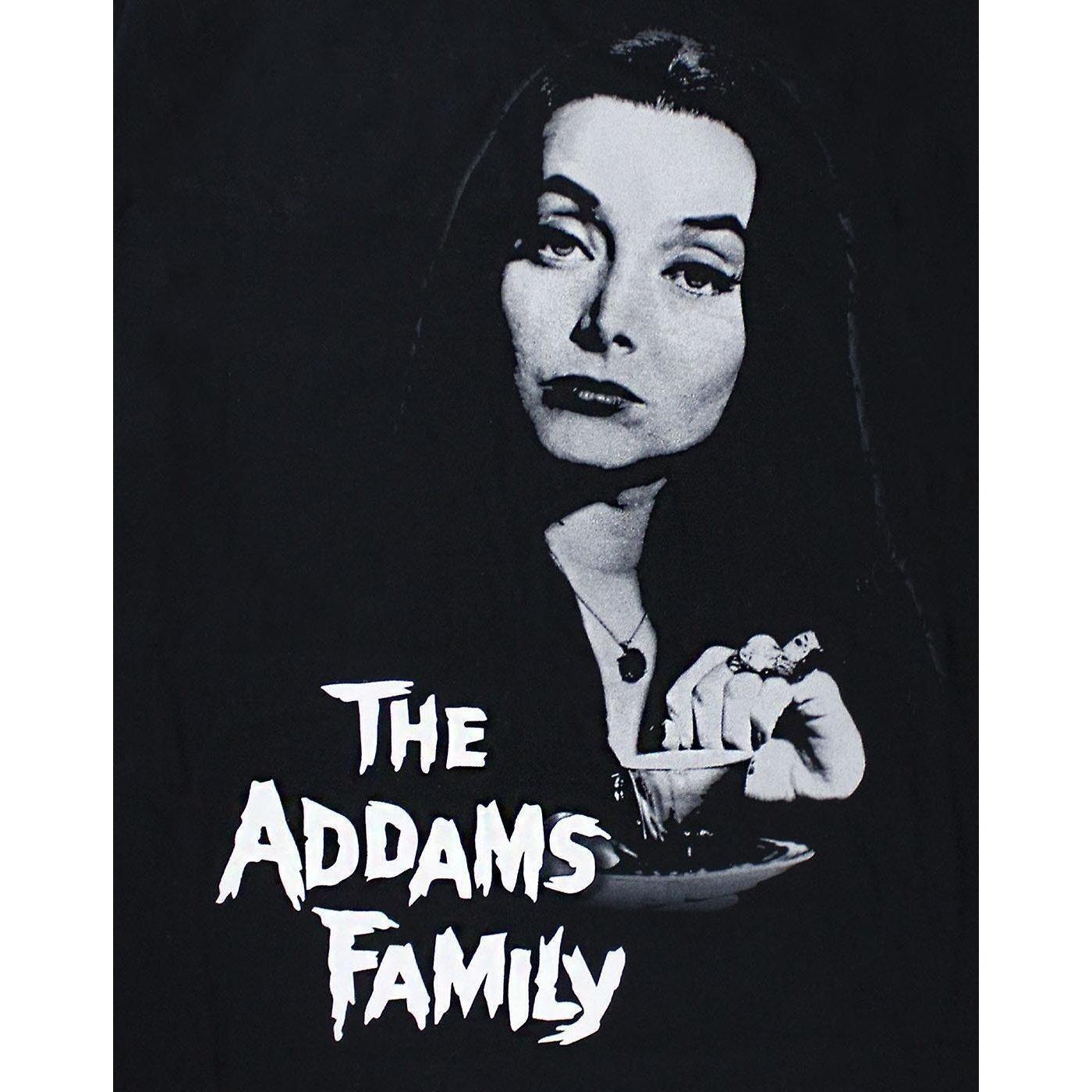 The Addams Family Morticia Addams Grafikdruck Oversized T-Shirt  