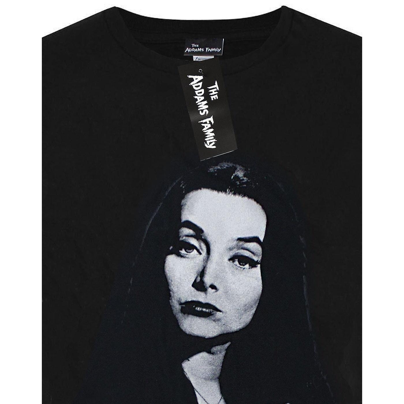 The Addams Family Morticia Addams Grafikdruck Oversized T-Shirt  