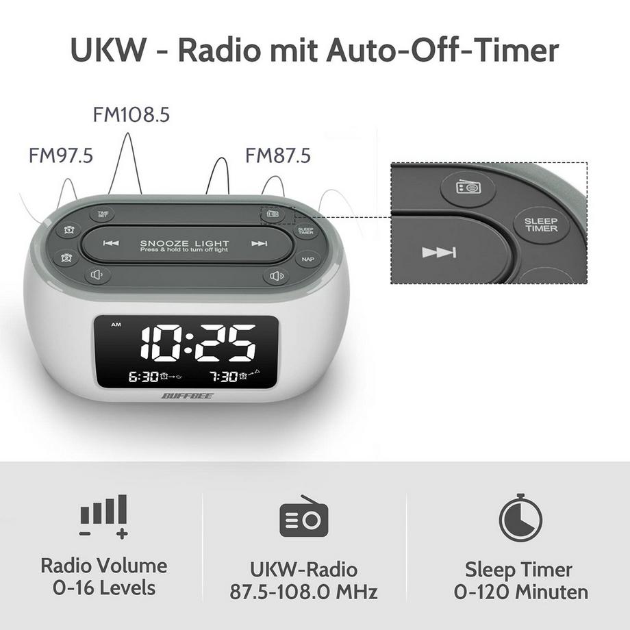 Alopini  Digitaler Radiowecker 