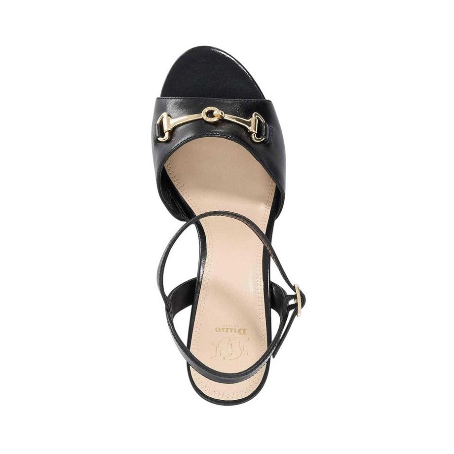 Dune London Sandali Jayar in Pelle Scamosciata Tacco a Blocco  