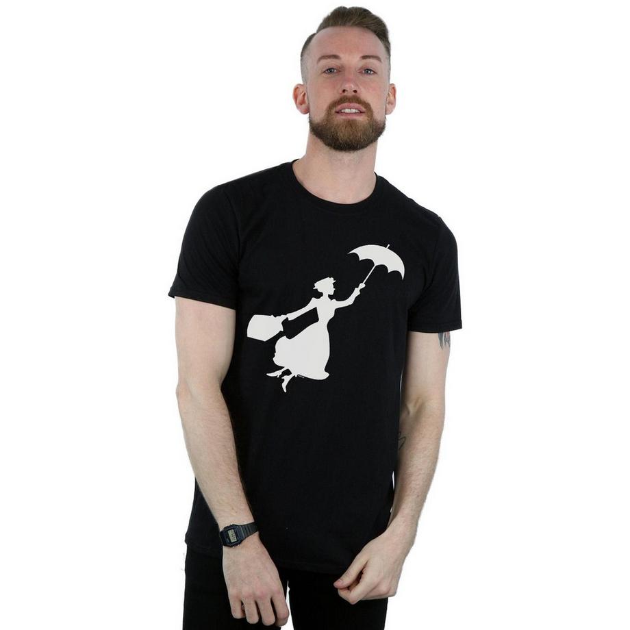 Disney Mary Poppins Silhouette T-Shirt Stampata  
