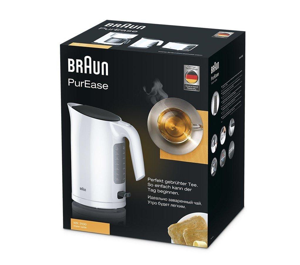 BRAUN Braun PurEase WK 3100 WH bollitore elettrico 1,7 L 2200 W Bianco  