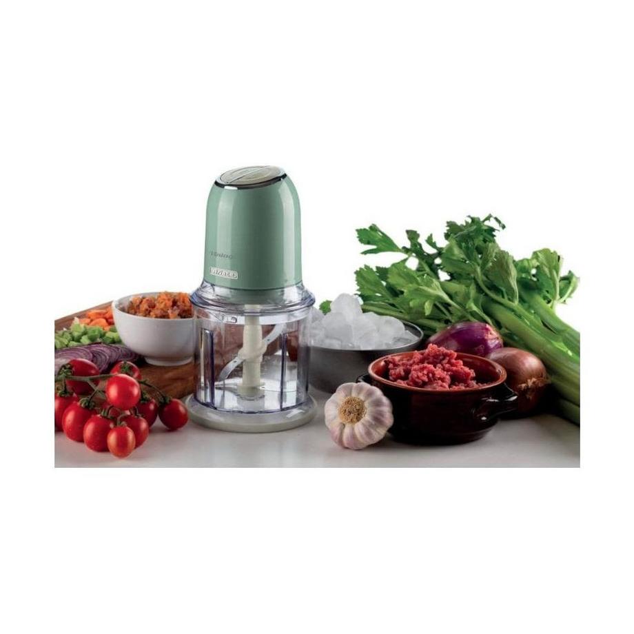 Ariete Ariete 438, Tritatutto Vintage, Chopper e Tritaghiaccio, 2 velocità, 4 lame in Acciaio Inox, Tazza graduata 600 ml, 400 W, Verde  