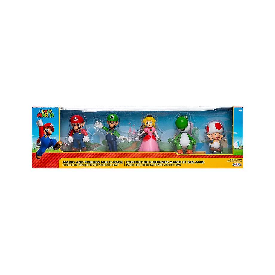 JAKKS Pacific  Super Mario Mario und seine Freunde (5Teile) 