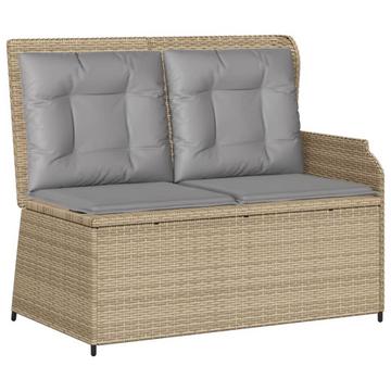 Verstellbare gartenbank poly-rattan
