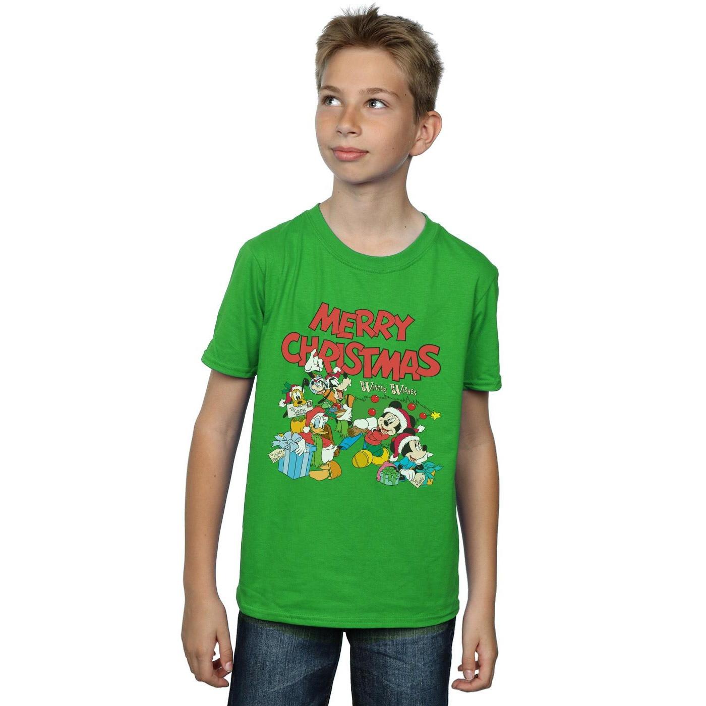 Disney  Mickey Mouse And FriendsWinter Wishes TShirt 