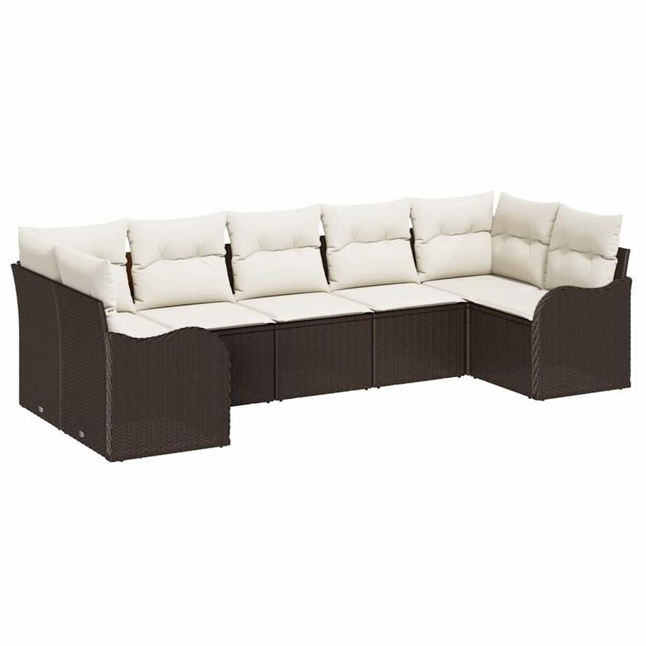 Ensemble de canapé de jardin poly rattan