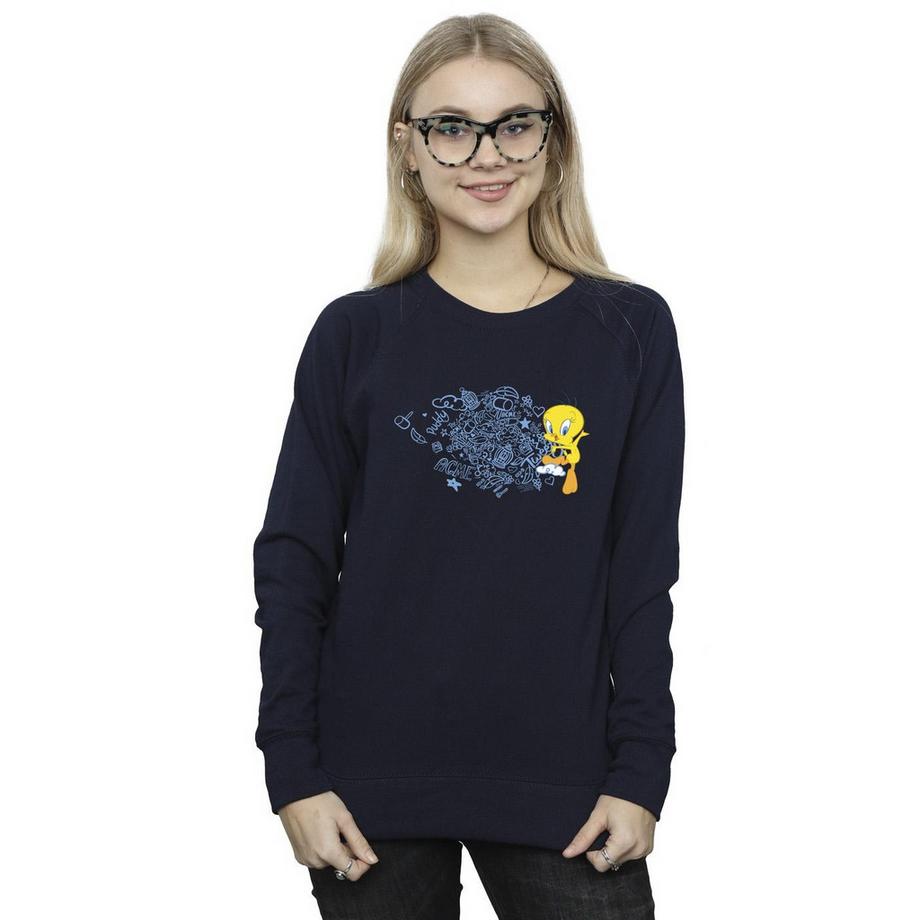 LOONEY TUNES Tweety Bird Grafik Sweatshirt  