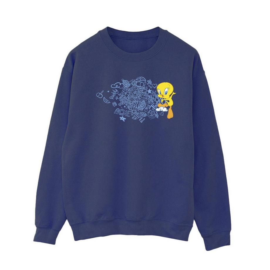 LOONEY TUNES Tweety Bird Grafik Sweatshirt  
