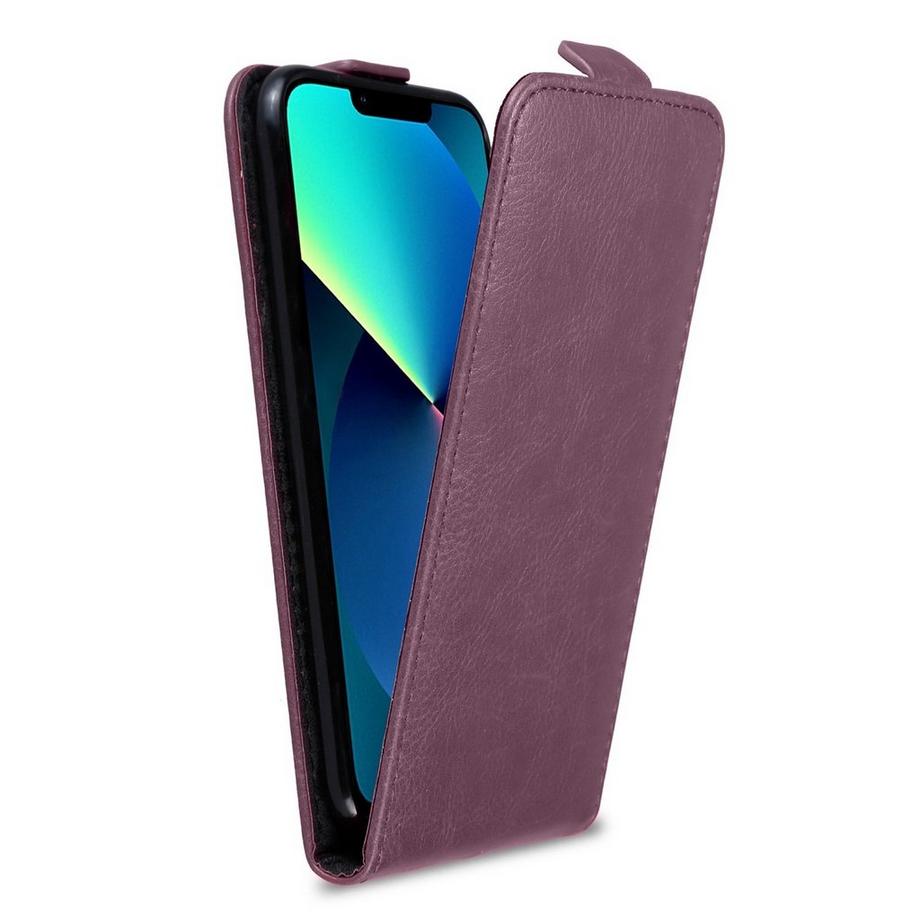 Cadorabo Hülle kompatibel mit Apple iPhone 13 MINI - Schutzhülle im Flip Design aus glattem Kunstleder