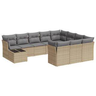 VidaXL set divano da giardino Polirattan  