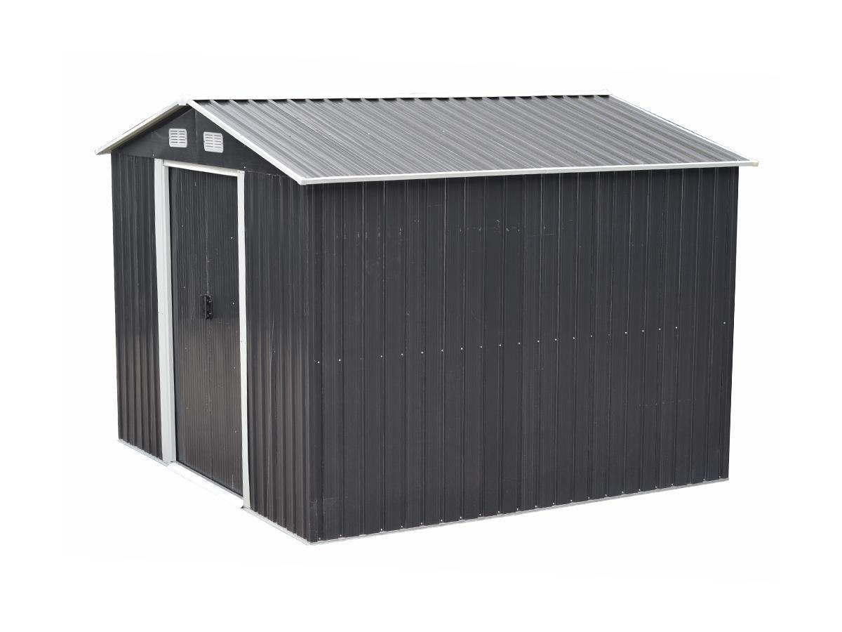 Vente-unique Gerätehaus Gartenhaus - Stahl - 7m² - MANSO  