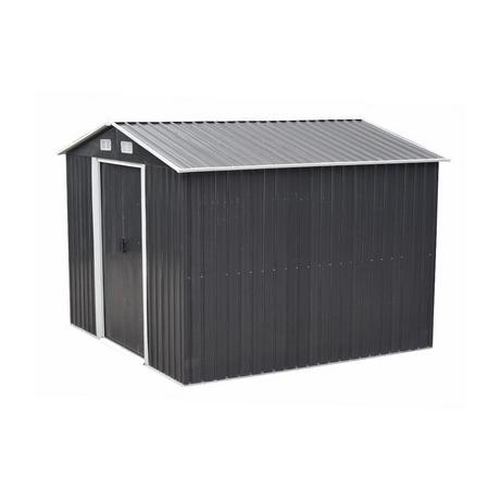 Vente-unique Gerätehaus Gartenhaus - Stahl - 7m² - MANSO  