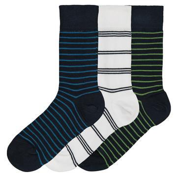 3 Paar gestreifte Socken