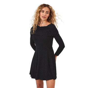 Robe Patineuse Bardot à Pois