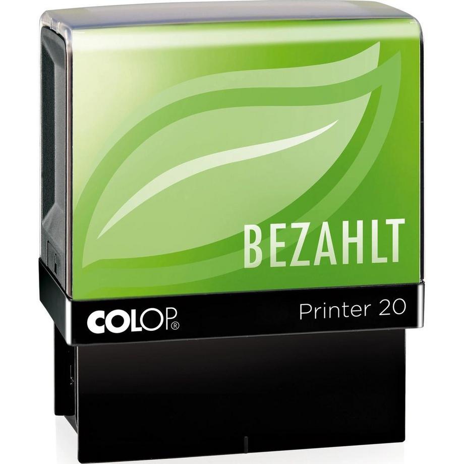 Wort- und Datumsstempel BEZAHLT